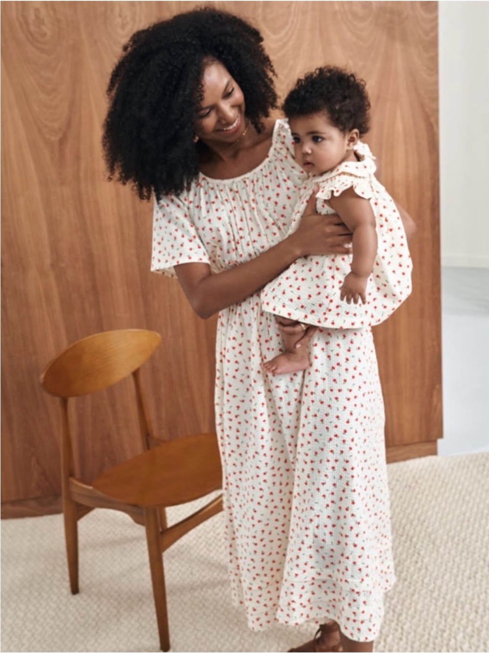 Hanna Andersson Floral short Sleeve Maxi Seersucker Dress Cottagecore Prairie Sm
